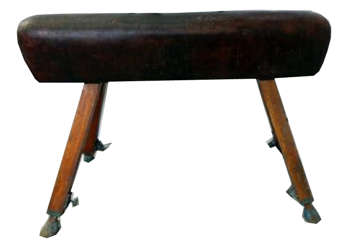 Vintage Pommel Horse Adjustable Height Modernism